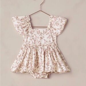 Floral Ruffle Sleeve Baby Dress